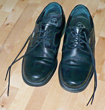 Herrenschuh, Gallus, schwarz, Leder, Größe 6.5, extraweit, Halbschuh/Schnürschuh