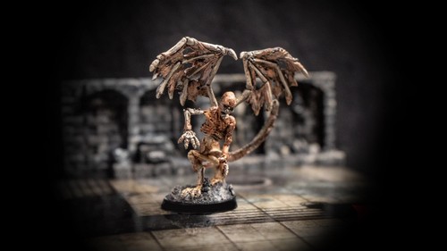 Miniature shadow demon - d&d,