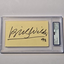 Billy Wilder Signed PSA DNA