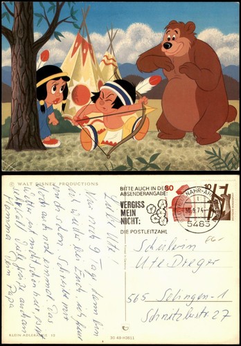 Ansichtskarte walt disney - ,