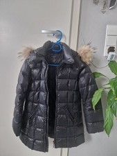 Eddie Pen Daunenmantel Jacke für Mädchen, Echtfellkapuze, Größe 10 ( 140 )