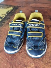 Kinderschuhe Geox Inek Boy: Navyblau Sneakers Gr. 30 Klettverschluss, Blinker