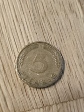 5 Pfennig 1950 G Karlsruhe