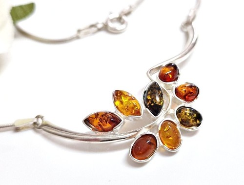 Bernstein kette silber 925 - kette,