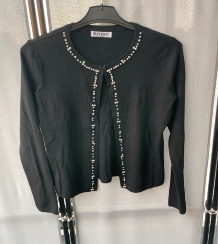Elegante schwarze strickjacke - elegante,