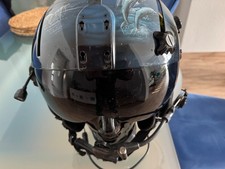 Fliegerhelm, neuwertig, voll funktionsfähig, mit Airbrush