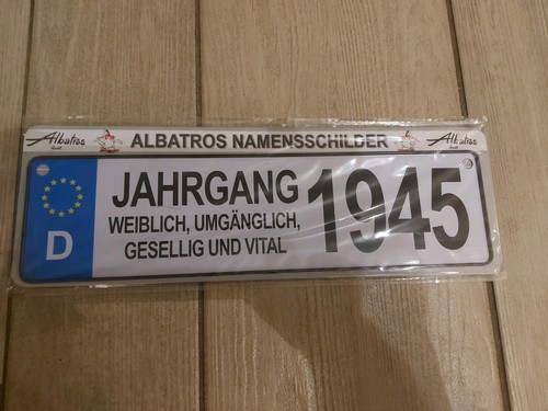 Albatros namensschild jahrgang - albatros,