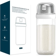 Zuckerstreuer Glas Seitlichem