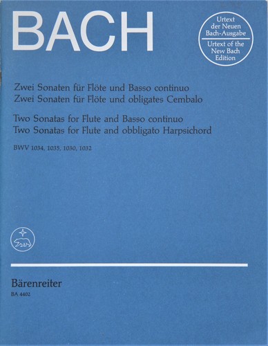 Bach zwei sonaten - zwei, flöte