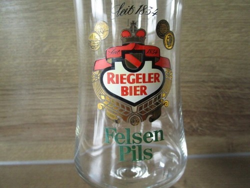 Riegeler bier felsen pils glas - riegeler,