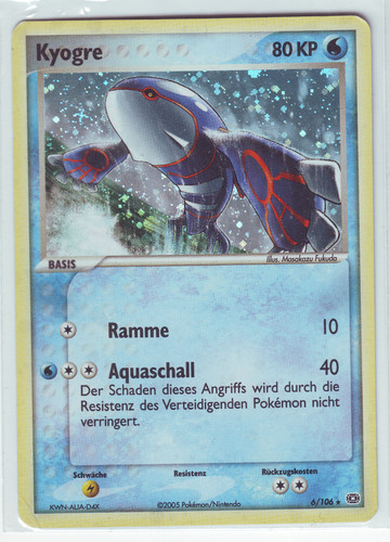 Kyogre 106 holo - kyogre,