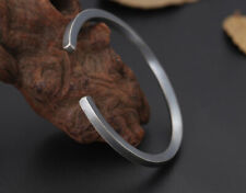 K21 Wikinger Armreif viereckig gedreht massiv 925 Sterling Silber