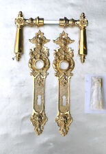 Antik Style Messing Poliert Türgriff BB 72 Langschild Türgriffe Türbeschlag V33