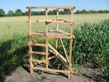 Blattstand Jagdleiter Ansitz Hochsitz Kanzel Hocker Drückjagdbock als Dreibein 