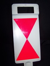  Zugschluss Stecktafel  der DR Reflektierend gebraucht guter Zustand