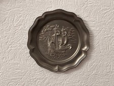 Zinn Konvolut Geschirr Sammlung 3 Teller