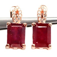 925 Silber 6 X 8 MM. Roter