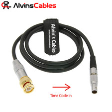 1Meter Goldener Kopf BNC zu 5Pin-männlichem Timecode-Kabel für ARRI ALEXA ZAXCOM