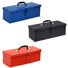 Werkzeugkiste Werkzeugkasten Toolbox 38x16x12,5cm 7,5L abschließbar Stahl leer 