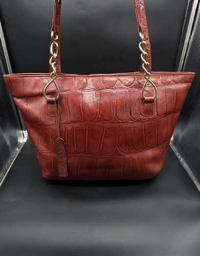 Vintage leder handtasche - vintage,