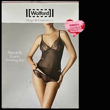 Wolford Stretch Lace Forming Top, Gr 38, black, Elastische Spitze im Bra-Bereich