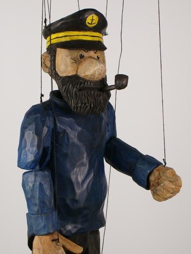 Marionette kapitän haddock - marionette,