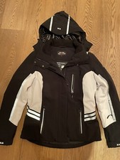 seven summits Skijacke Damen Schwarz-Weiß Gr. 38