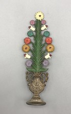 Zinn Blumen Amphore Vase Alt