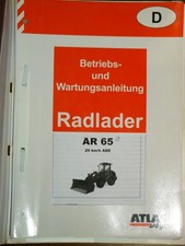 495-10 Atlas AR65 Bedienungsanleitung Wartungsanleitung service manual