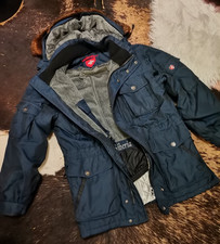 WELLENSTEYN Siberia Winterjacke Parka JACKE HERREN GR S WINTER Parka BLAU EDEL
