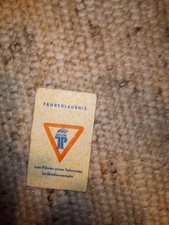 Fahrerlaubnis Fahrrad DDR Junge Pioniere