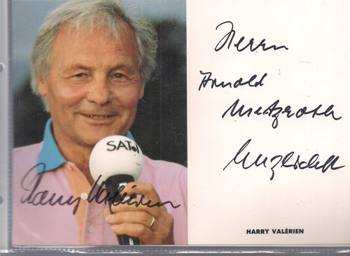 Autogramm harry valerien - autogramm,