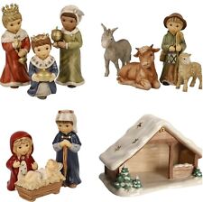 Goebel Krippe 11-tlg  Weihnachtskrippe  Krippenstall Winterwald Heilige Familie