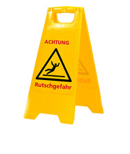 Warnschild-Vorsicht Rutschgefahr-Vorsicht Glatt-Warnaufsteller Cafe Bistro Laden