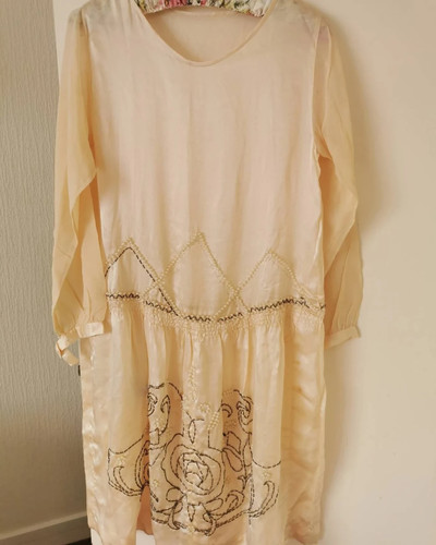 Brautkleid 20er jahre seide - 20er,