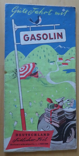 Gasolin landkarte 50er jahre - gasolin,