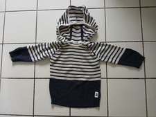 Topomini Pulli Pullover Shirt Gr. 92 gestreift 100 % Baumwolle Kapuze