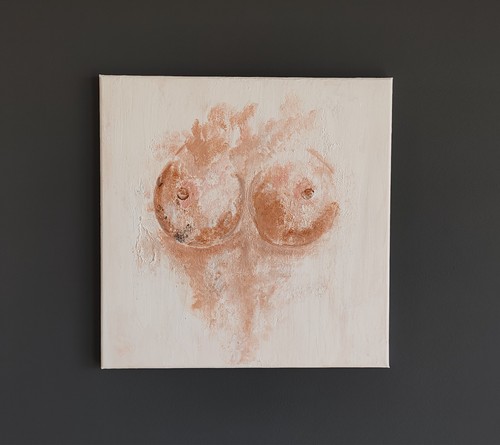 Original acrylbild akt torso - akt,