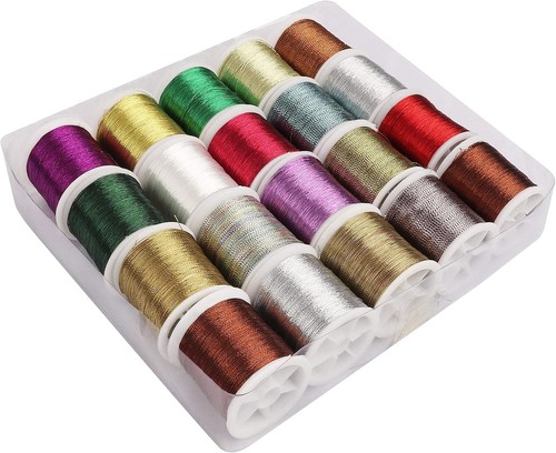 20x metallic stickgarn - 20x,
