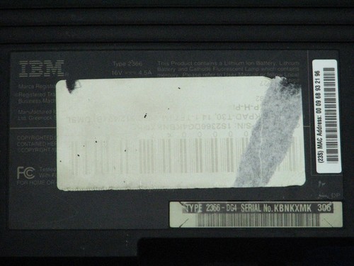 Gehäuse unten ibm t30 - gehäuse,