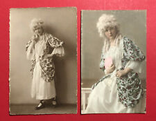 2 x Foto AK um 1925 Schauspielerin Charlotte Nestler im Kostüm  ( 62569