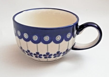 Tee Kaffee Tasse Blumenmuster aus Bunzlauer Keramik für 200 ml  must118