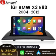 8+256G 9.5" Android14 Autoradio Carplay Für BMW X3 E83 2004-2012 GPS NAV WIFI BT