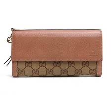 Gucci Damen Lange Canvas Leder