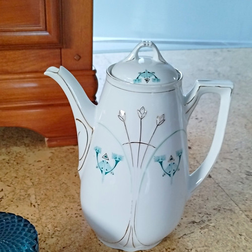 Porzellan kaffeekanne mit - kaffeekanne,