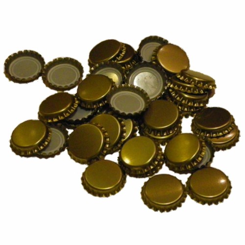 Kronkorken gold bier - gold,