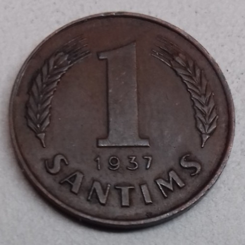 Lettland centime santims - centime,,
