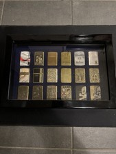 Zippo sammlung mit vitrine - vitrine,