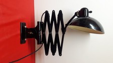 die große Kaiser Idell Original Scherenlampe Bauhaus Model 6614 schwarz KS12