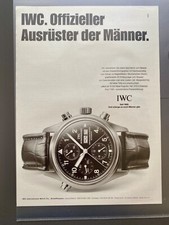 IWC Doppelchronograph Ausrüster der Männer 2002 Vintage Watch Ad Werbung Reklame